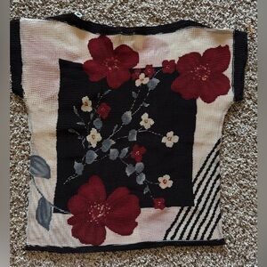 Karen Arnold Vintage Pleated And Beaded Top